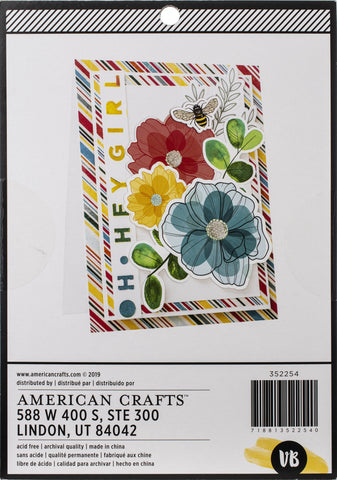 American Crafts Double-Sided Paper Pad 6&quot;X8&quot; 24/Pkg