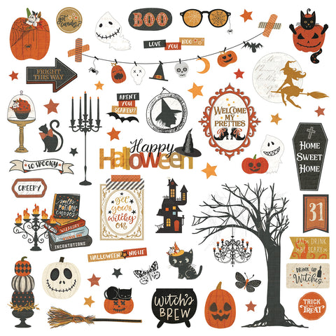 All Hallows' Eve Stickers 12&quot;X12&quot;