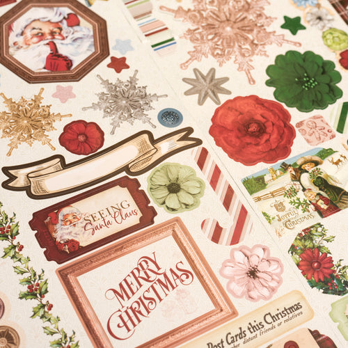 Christmas Treasures Cardstock Stickers 6&quot;X12&quot;