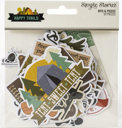 Happy Trails Bits & Pieces Die-Cuts 59/Pkg