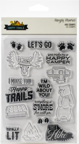 Happy Trails Photopolymer Clear Stamps