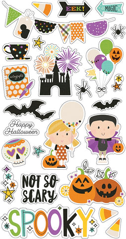 Say Cheese Halloween Chipboard Stickers 6"X12"
