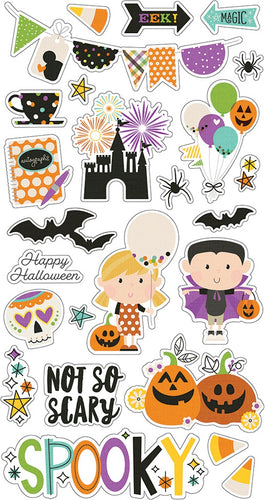 Say Cheese Halloween Chipboard Stickers 6"X12"