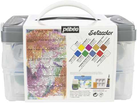 Setacolor Opaque Colors For Fabric Workbox Set 15/Pkg