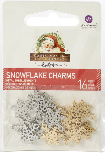 Christmas In The Country Enamel Charms 16/Pkg