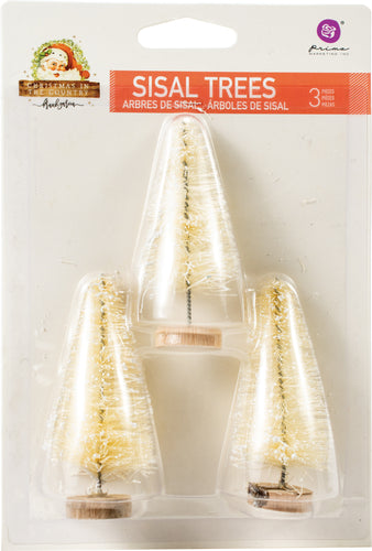 Christmas In The Country Sisal Trees 3/Pkg