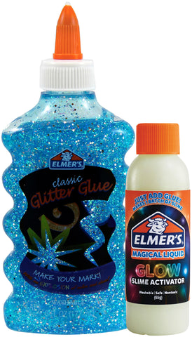 Elmer's Glitter Glue With Glow In The Dark Magic Liquid Bndl