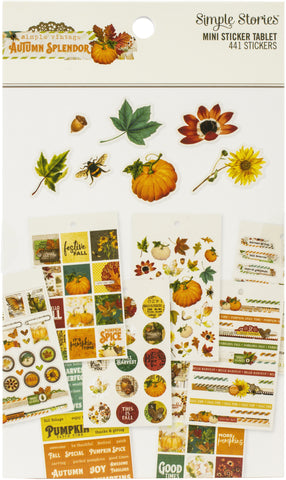 Autumn Splendor Mini Sticker Tablet 441/Pkg