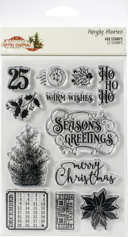 Country Christmas Photopolymer Clear Stamps
