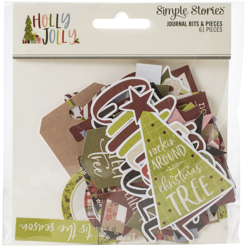 Holly Jolly Bits & Pieces Die-Cuts 61/Pkg