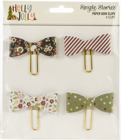 Holly Jolly Decoration Clips 4/Pkg