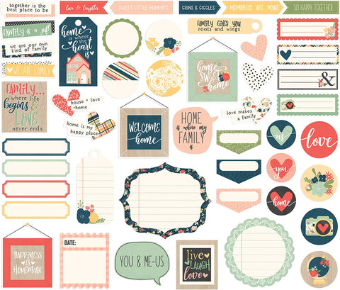 So Happy Together Bits & Pieces Die-Cuts 49/Pkg