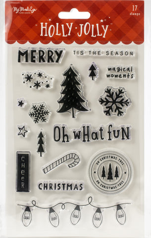 Holly Jolly Clear Stamps