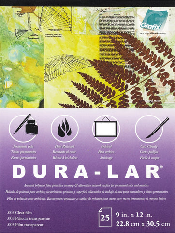 Dura-Lar Clear .005 Pad 9"X12"