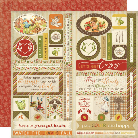 Gracious Double-Sided Cardstock Die-Cut Sheet 12"X12"