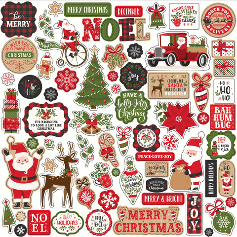 My Favorite Christmas Cardstock Stickers 12"X12"