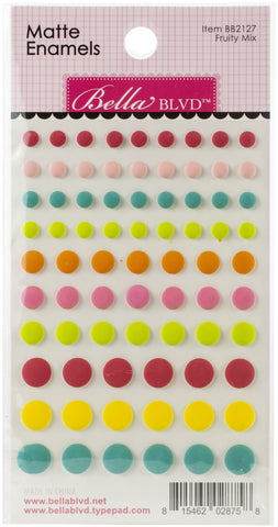 Squeeze The Day Adhesive Matte Enamel Dots