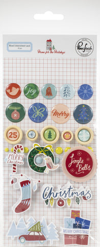 Home For The Holidays Mixed Embellishment Pack 43/Pkg