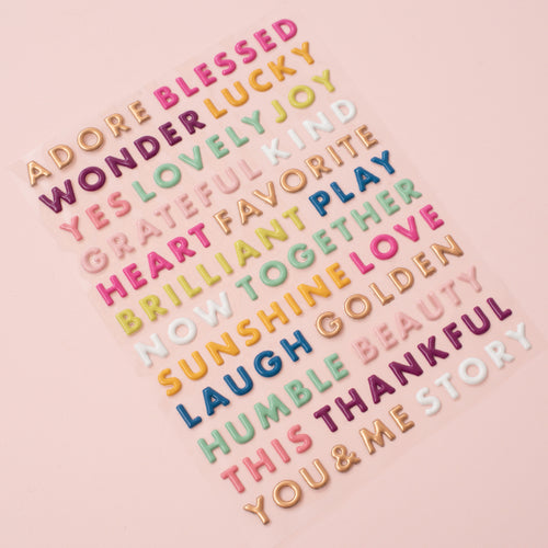 Paige Evans Truly Grateful Puffy Stickers 142/Pkg