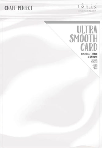 Craft Perfect Ultra Smooth Cardstock 8.5"X11" 5/Pkg