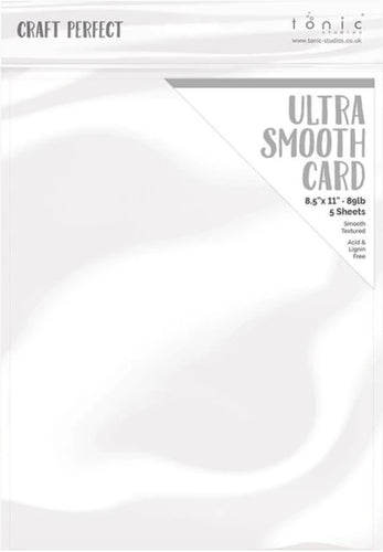 Craft Perfect Ultra Smooth Cardstock 8.5"X11" 5/Pkg