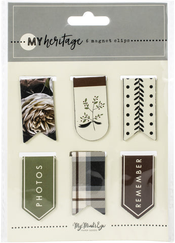 My Heritage Magnetic Clips 6/Pkg