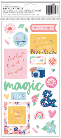 Dear Lizzy She's Magic Thickers Stickers 5.5"X11" 44/Pkg