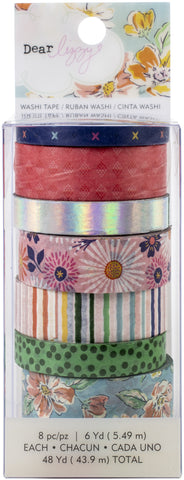 Dear Lizzy She's Magic Washi Tape 8/Pkg