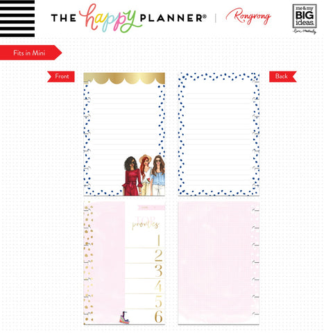 Happy Planner X Rongrong Mini Fill Paper 24/Pkg