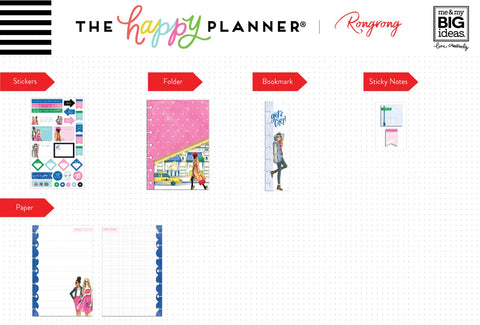 Happy Planner X Rongrong Mini Accessories 92/Pkg