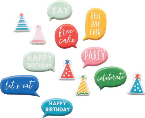 Happy Cake Day Puffy Stickers 58/Pkg