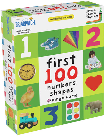 First 100 Numbers, Colors And Shapes Bingo