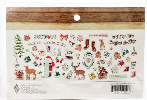 Home For Christmas Ephemera Cardstock Die-Cuts 59/Pkg
