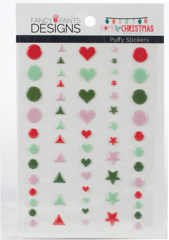 Home For Christmas Puffy Stickers