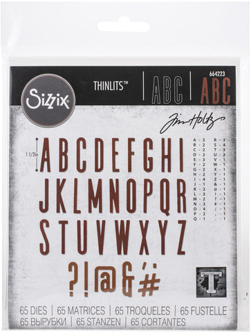 Sizzix Thinlits Dies By Tim Holtz 65/Pkg