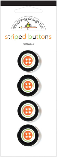Doodlebug Striped Buttons 4/Pkg