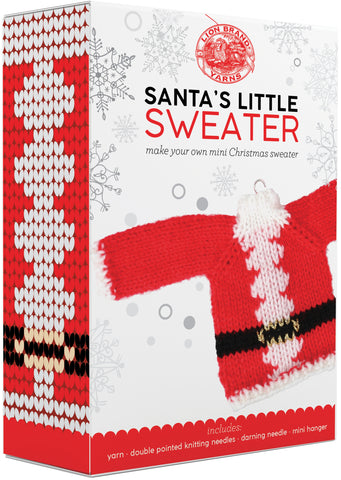 Lion Brand Yarn Santa's Little Sweaters Kit