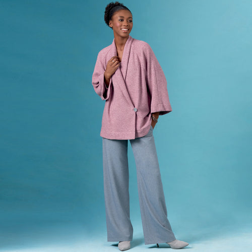 Simplicity Misses' Knit Jacket, Top, Skirt and Pants