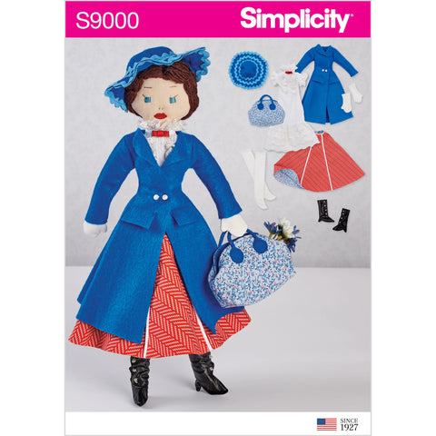 Simplicity 17 Stuffed Doll and Clothes