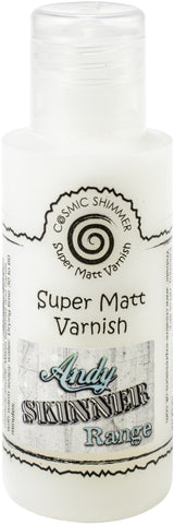 Cosmic Shimmer Super Matt Varnish By Andy Skinner