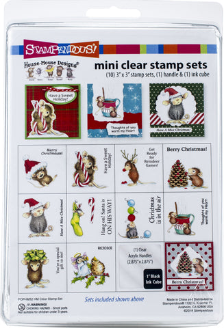 Stampendous House Mouse Mini Clear Stamp Set