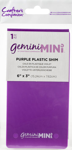 Gemini Mini Purple Plastic Shim 6"X3"