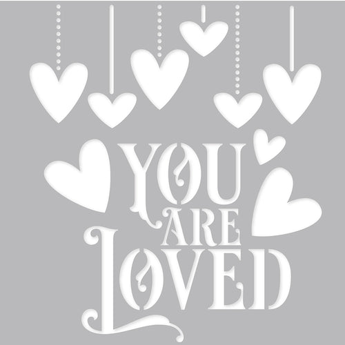 Simple Stories Simple Vintage My Valentine Stencil 6"X6"