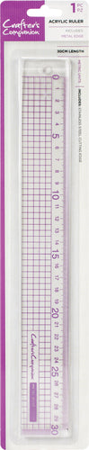 Crafter's Companion Metal Edge Acrylic Ruler 12"