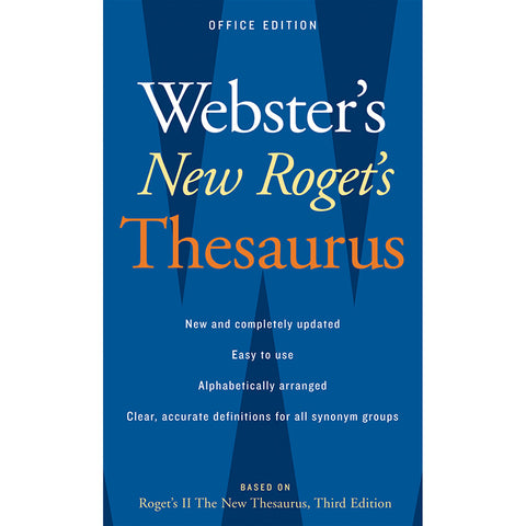 Webster'S New Roget'S Thesaurus, Office Edition