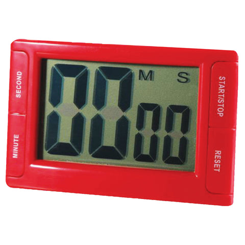 Big Red Digital Timer 3.75 X 2.5 With Magnetic Backing And Stand