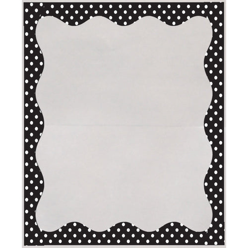 Clear View Self-Adhesive Library Pockets, 3 1/2 X 5, Clear With B/W Dots Border