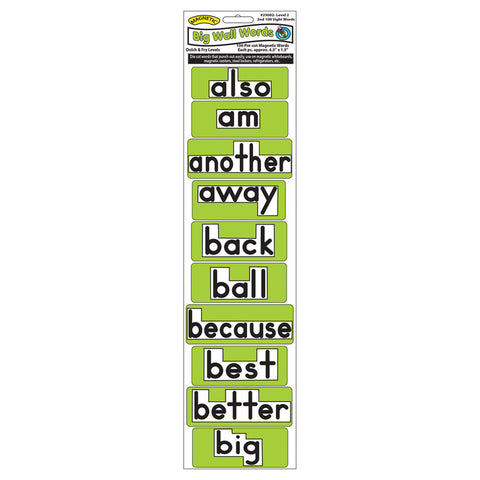 Magnetic Big Wall Words, 2Nd 100 Words, Level 2