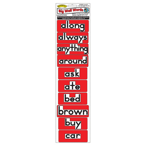 Magnetic Big Wall Words, 3Rd 100 Words, Level 3