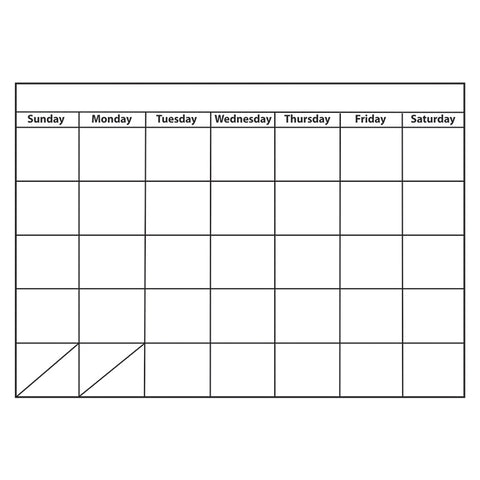 Big Magnetic Monthly Calendar Chart, 12 X 15